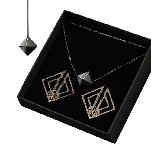 Дизайнерские зажимы на соски с подвеской LOCKINK  012-B-ZH