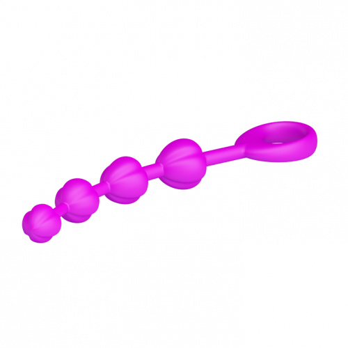 Анальная цепочка из шариков Beeds-4, розовая фото 5