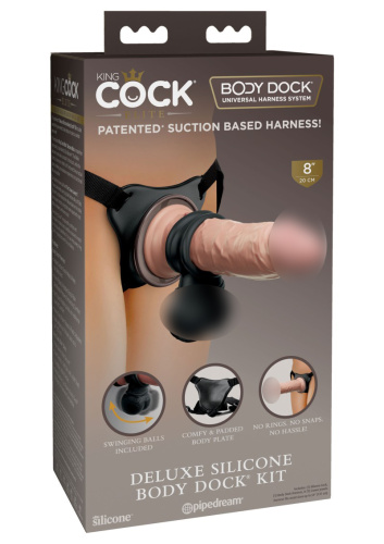 Pipedream - King Cock Elite 8 ″ Deluxe Body Dock Harness Set фото 4