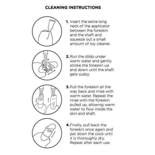 Фаллоимитатор на присоске необрезанный  King Cock 7 Uncut Cock фото 3