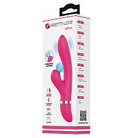 Розовый вибратор Willow с вакуумной стимуляцией клитора