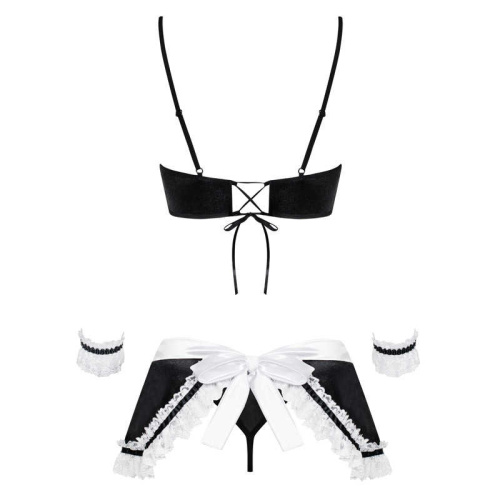 Костюм " Maid " S/M черно-белый фото 4