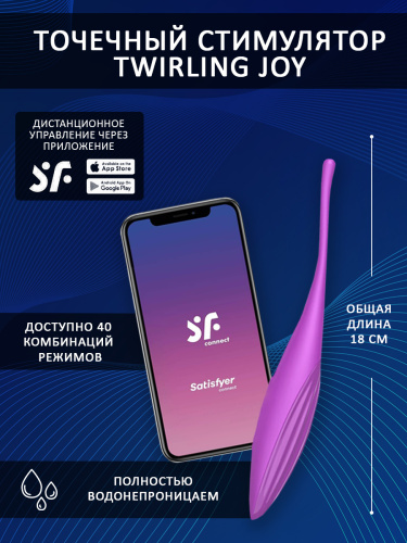 Twirling Joy Универсальный точечный стимулятор, фуксия фото 3