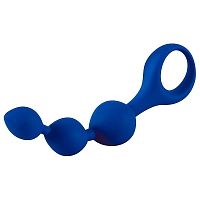 Анальная цепочка жесткая "Triball", синяя