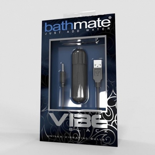 Чёрная перезаряжаемая вибропуля Bathmate Vibrating Bullet Vibe Black BM-V-BL фото 2