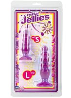 283-12 CD DJ / Crystal Jellies - Anal Trainer Kit - Purple Анальные пробки 2 шт. (сиреневый)