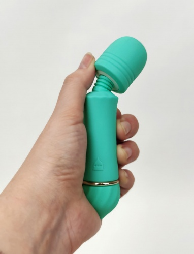 МИНИ ВИБРОМАССАЖЕР QIQI бирюзовый фото 5