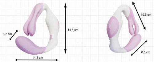 Вагинально-клиторальный стимулятор "O Venus", розовый фото 8