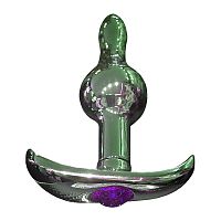 Стальной плаг с фиолетовым кристаллом 131 С RY размер S