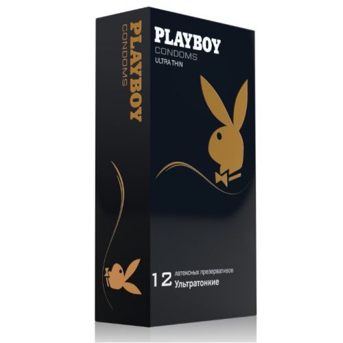 Презервативы Playboy Ultra Thin ультратонкие, 12 шт.
