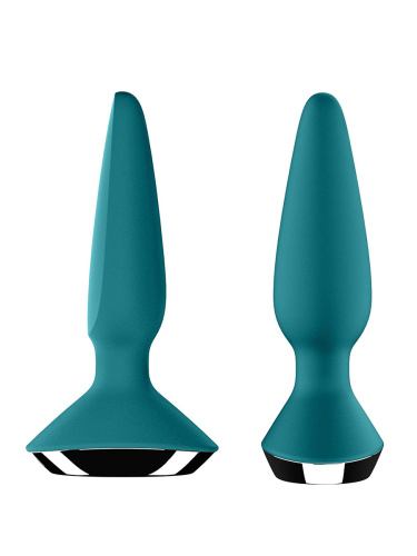 Анальная вибропробка Plug-ilicious 1 Satisfyer 11,5 см зеленая 3214 фото 5