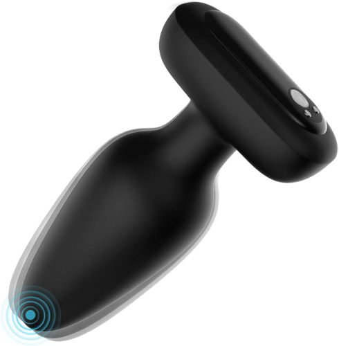 Анальная пробка VISUAL RIVET с вибрацией  фото 2