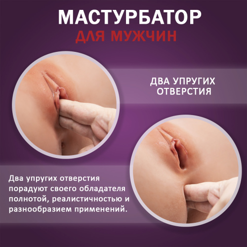 Мастурбатор вагина-анус с подогревом фото 5