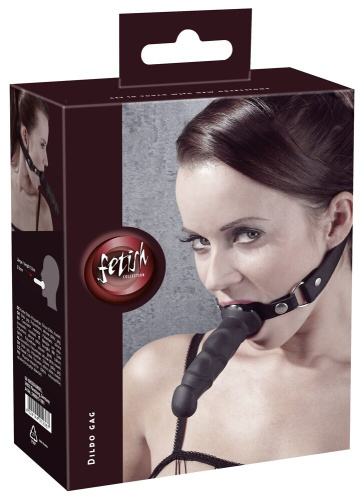 Кляп с наружным фаллоимитатором Knebel mit Dildo