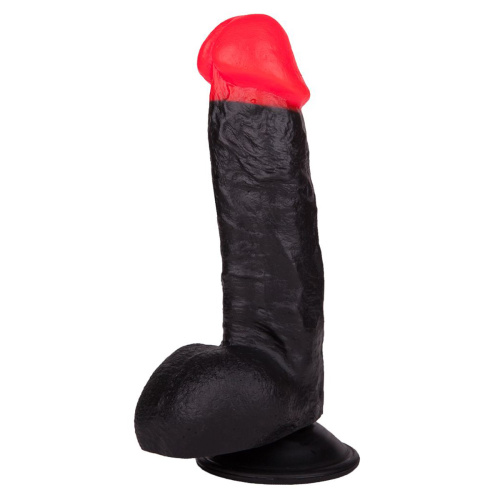 Фаллоимитатор черный на присоске 391200 RU