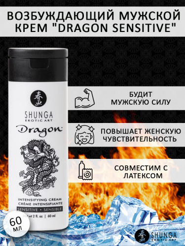 Возбуждающий мужской крем "Dragon Sensitive" 60мл фото 3