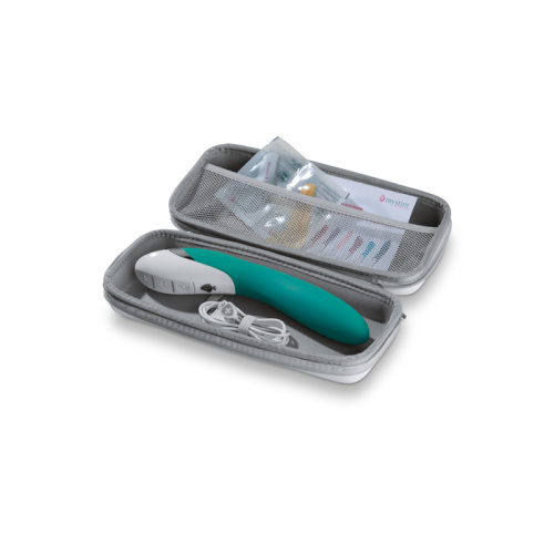 Вибратор "Elegant Eric", бирюзовый фото 7