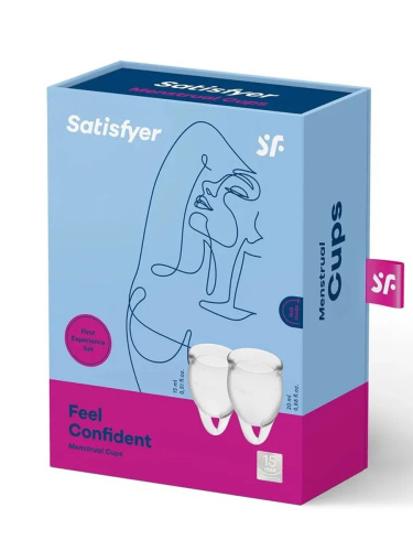 Satisfyer Менструальные чаши Feel Confident 15 и 20 мл, 2 шт. фото 2