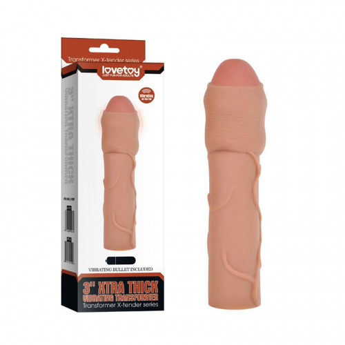 Насадка удлиняющая телесная с вибропулей 1068 LV F