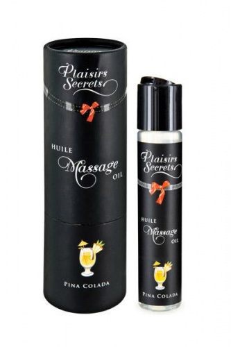 Plaisir Secret Массажное масло Huile Massage Oil Pina Colada с ароматом пина колады, 59 мл