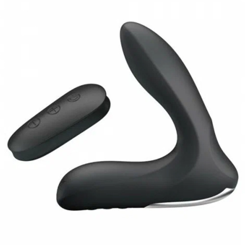 Массажёр простаты расширяющийся, 12 режимов, пульт ДУ, чёрный
