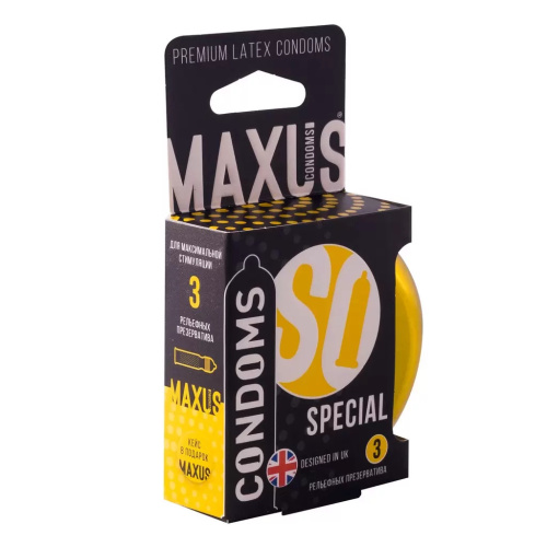 Презервативы точечно-ребристые Maxus №3 Special жк фото 4