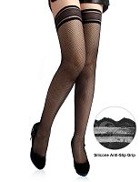 Чулки с силиконовым манжетом