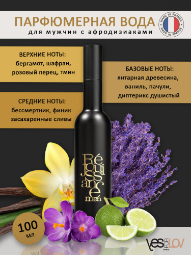 Парфюмерная вода для мужчин EAU DE PARFUM REJOUISSANCE,100 мл фото 2