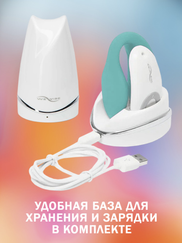 We-Vibe Вибратор для пар из силикона Sync 7.5 cм, голубой фото 5