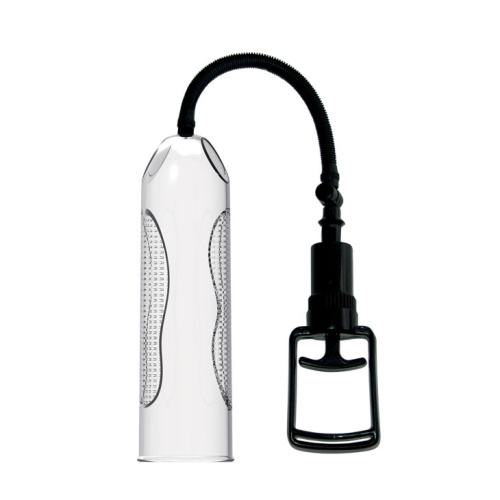 Вакуумная помпа с вибратором и насадкой "вагина", прозрачный фото 3