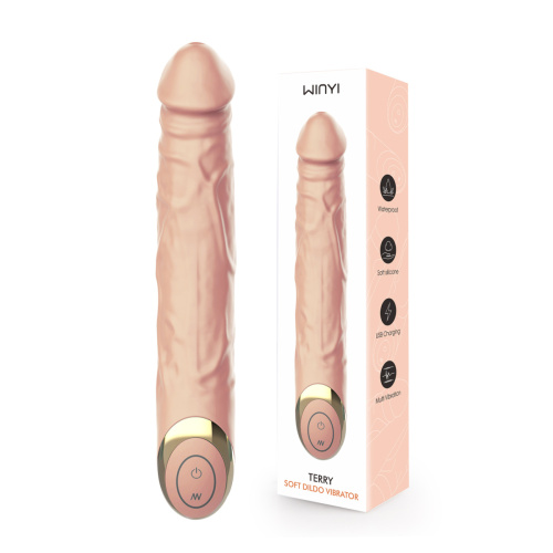 Вибратор Soft Dildo WINYI TERRY телесный фото 3