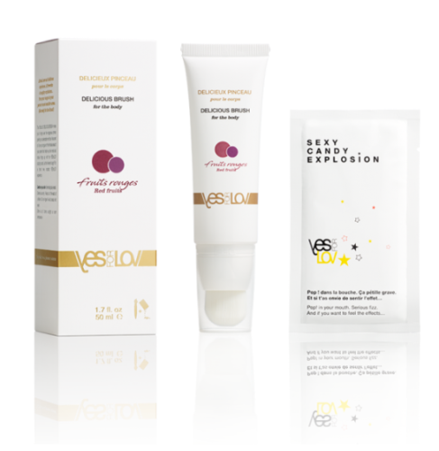 YESforLOV Массажное масло Delicious Brush Красные фрукты, 50 мл