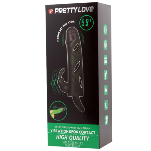 BI-026216A / Вибронасадка PrettyLove 5.5 закрытая с вибропулей в головке фото 3
