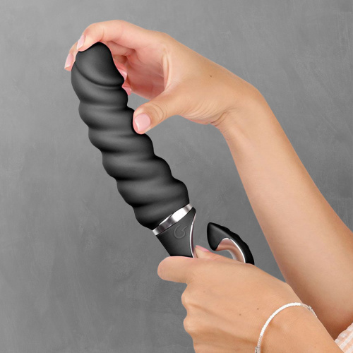 Анатомический витой вибратор "GJack2 Mystic Noirg" фото 6