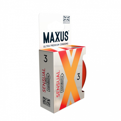 Презервативы гладкие анатомические MAXUS Sensual