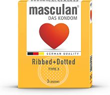 Презервативы Masculan Ribbed+Dotted №3 С колечками и пупырышками