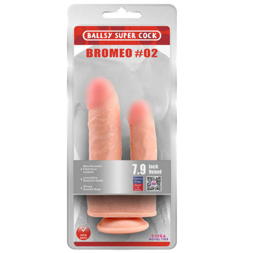 Двойной Фаллоимитатор на присоске Ballsy Super Cock 9,4 471942158 фото 2